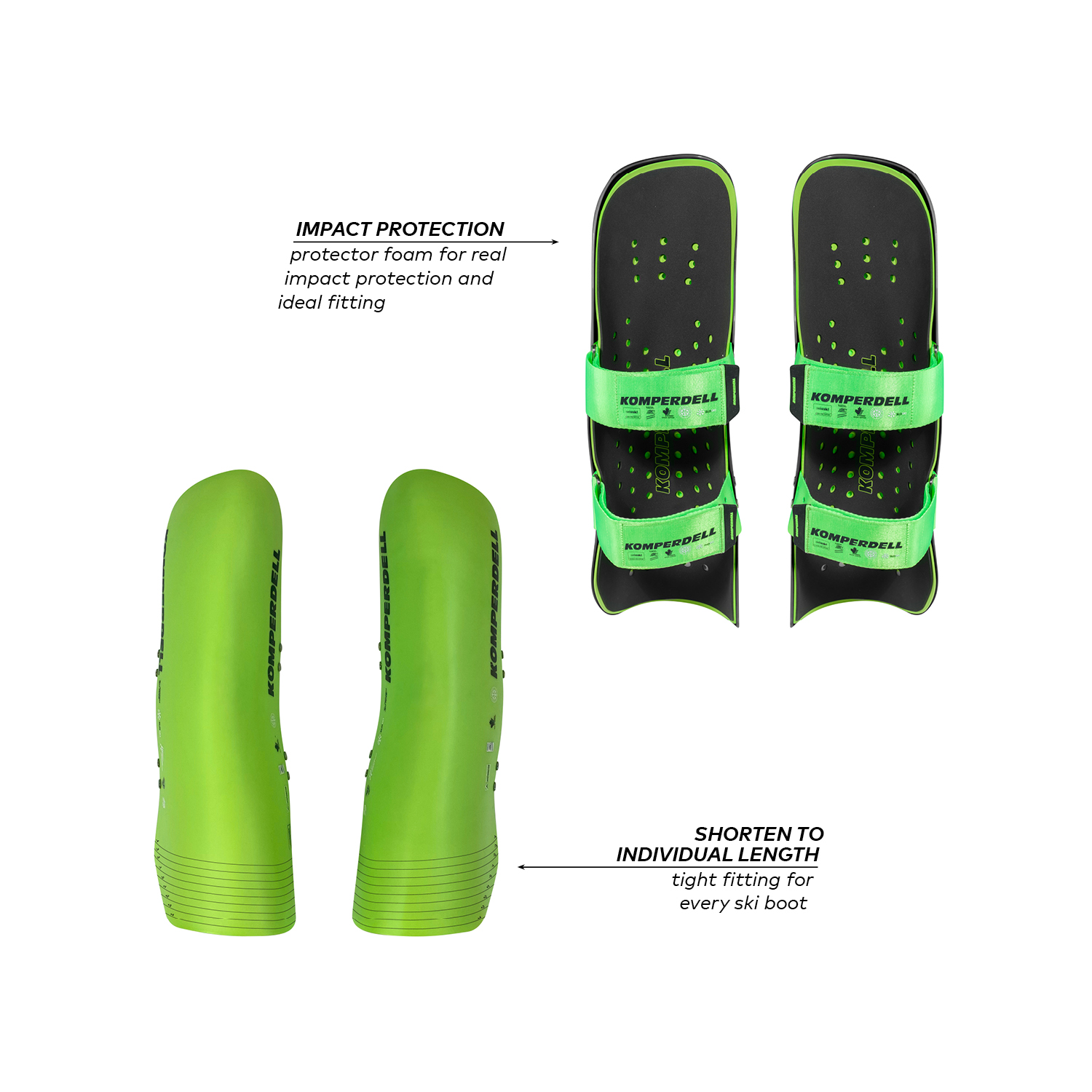 Protection Racing Komperdell Protege Tibia Wc Adulte Green